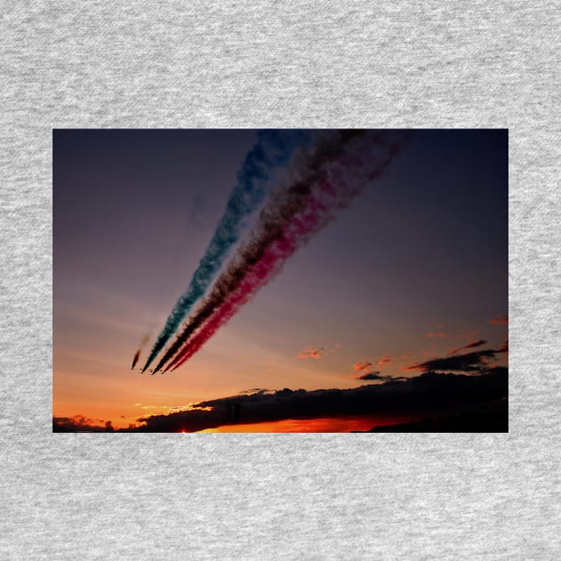 Red Arrows Display Team In Formation by AndyEvansPhotos